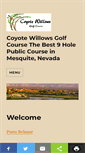 Mobile Screenshot of coyotewillowsgolf.com